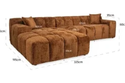 Online Loungebank 212267 Lovely Cinnamon Cube Loungebanken