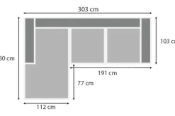 Loungebanken-Be Inspired Quick Loungebank stof Miami 01 Napels