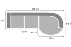 Discount Loungebank stof Tiffany 05 Dordoni Loungebanken