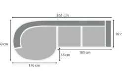 Loungebanken-Be Inspired Quick Loungebank stof Tiffany 05 Dordoni