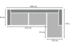 Loungebanken-Be Inspired Quick Loungebank stof Tokio 170 Amarillo