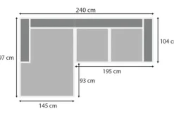 Loungebanken-Be Inspired Quick Loungebank stof Tokio 710 Amarillo