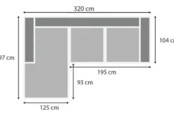Loungebanken-Be Inspired Quick Loungebank stof Tokio 170 Amarillo