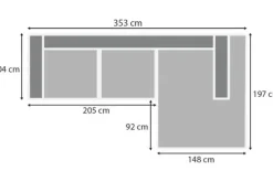 New Loungebank stof Tokio 170 Kansas Loungebanken