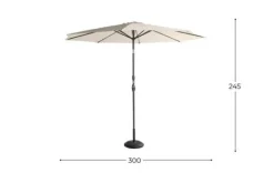 Hot Parasol Natural 14.098.034 Sunline Tuinartikelen