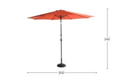 Tuinartikelen-Hartman tuinmeubelen Parasol New Orange 14.098.091 Sunline