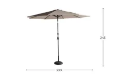 Hot Parasol Taupe 14.098.133 Sunline Tuinartikelen