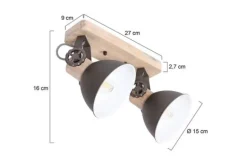 Best Plafondlamp 7969A Gearwood Mexlite Plafondlamp