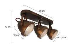 Spots|Plafondlamp-Steinhauer Plafondlamp 1314B Paco Mexlite