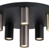 Plafondlamp-Searchlight Plafondlamp 50570-6BK Tubes
