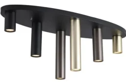 Clearance Plafondlamp 50571-6BK Tubes Plafondlamp