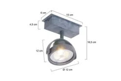 Spots|Plafondlamp-Steinhauer Plafondlamp 1450GR Lenox