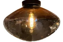 Plafondlamp-Toms Luxury Lights Plafondlamp 1-lichts Gerookt Saar