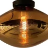 Plafondlamp-Toms Luxury Lights Plafondlamp 1-lichts Koper Saar