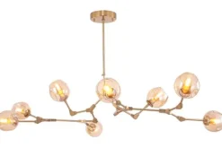 Outlet Plafondlamp 8-lichts Messing Cas Plafondlamp