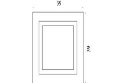 Plafondlamp-Searchlight Plafondlamp Squary