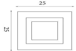 New Plafondlamp Squary Plafondlamp