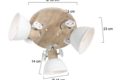 Plafondlamp-Steinhauer Plafondlamp 3036W Gearwood Mexlite