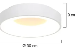 Plafondlamp-Steinhauer Plafondlamp 3086W Ringlede