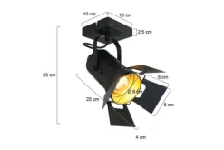 Plafondlamp-Steinhauer Plafondlamp 7996ZW Carré Mexlite