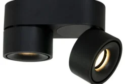 Outlet Plafondlamp 2674ZW Fez Black Mexlite Spots|Plafondlamp
