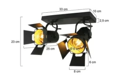 Plafondlamp-Steinhauer Plafondlamp 7997ZW Mexlite
