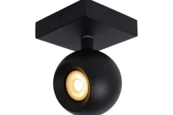 Spots|Plafondlamp-Lucide Plafondlamp Zwart Favori