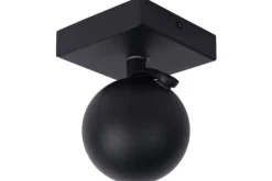 Spots|Plafondlamp-Lucide Plafondlamp Zwart Favori