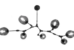 Outlet Plafondlamp zwart 7-lichts Cas Plafondlamp