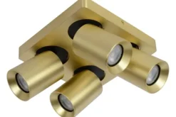 Spots|Plafondlamp-Lucide Plafondspot Goud Nigel