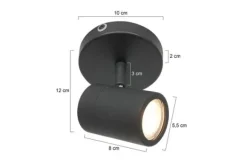 Spots|Plafondlamp-Steinhauer Plafondspot 2486ZW Upround Mexlite