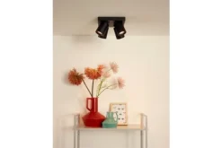 Spots|Plafondlamp-Lucide Plafondspot Zwart Nigel