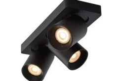 Spots|Plafondlamp-Lucide Plafondspot Zwart Nigel