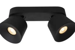 Spots|Plafondlamp-Lucide Plafondspot Zwart Trigono
