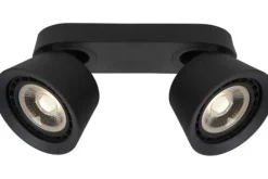 Spots|Plafondlamp-Lucide Plafondspot Zwart Trigono