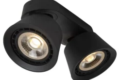Spots|Plafondlamp-Lucide Plafondspot Zwart Trigono