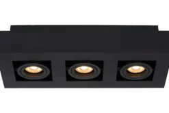 Spots|Plafondlamp-Lucide Plafondspot Zwart Xirax