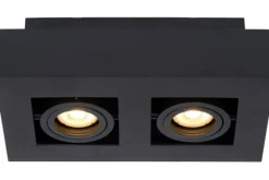 Spots|Plafondlamp-Lucide Plafondspot Zwart Xirax