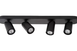 Spots-Lucide Plafondspot Zwart Xyrus