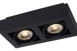 Spots-Lucide Plafondspot Zwart Zefix