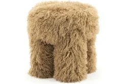 Discount Poef Taupe 250238 Doodly Poefen