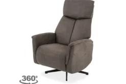 Relaxstoelen|Draaifauteuils-Label51 Relaxfauteuil Antraciet CM-55.037 Helsinki