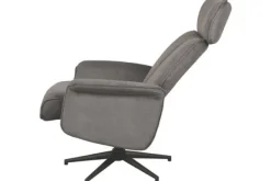 Relaxstoelen|Draaifauteuils-Label51 Relaxfauteuil Antraciet Cosmo CH-73.026 Verdal