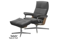 Relaxstoelen|Draaifauteuils-Stressless Relaxfauteuil David Cross |