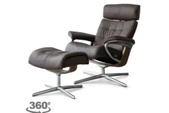 Relaxstoelen|Draaifauteuils-Stressless Relaxfauteuil Erik Cross |