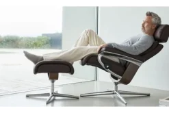 Relaxstoelen|Draaifauteuils-Stressless Relaxfauteuil Erik Cross |