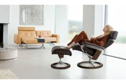Relaxstoelen|Draaifauteuils-Stressless Relaxfauteuil Erik Cross |