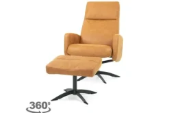 Relaxstoelen|Draaifauteuils-Danish Design Relaxfauteuil Foxtrot