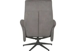 New Relaxfauteuil met hocker Antraciet Cosmo CH-73.024 Bergen Relaxstoelen|Draaifauteuils