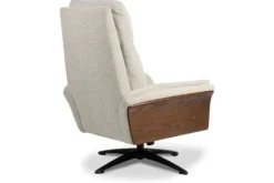 Hot Relaxfauteuil met hocker Naturel DA-89.004 Zenza Relaxstoelen|Draaifauteuils